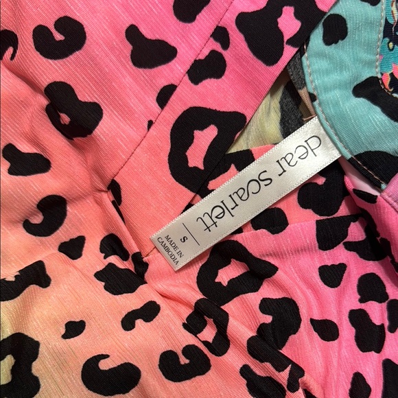 Multicolor Leopard Print Sleeveless Top - Picture 3 of 4